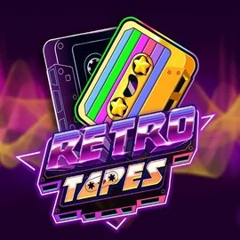 Retro Tapes slot logo by Push Gaming at Playbison Casino
